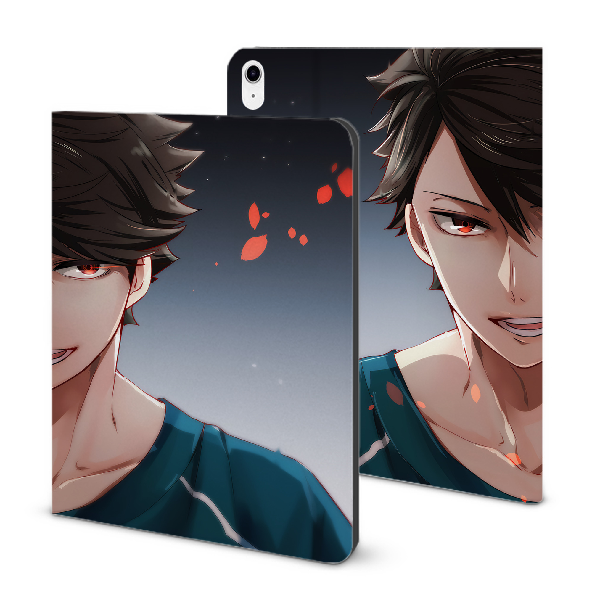 （画像用） ハイキュー!! Haikyu!! IPad ケース ブック型 PUレザー TPU 耐衝撃 軽量 薄型 ペン収納なし 全面保護 IPad 各モデル対応